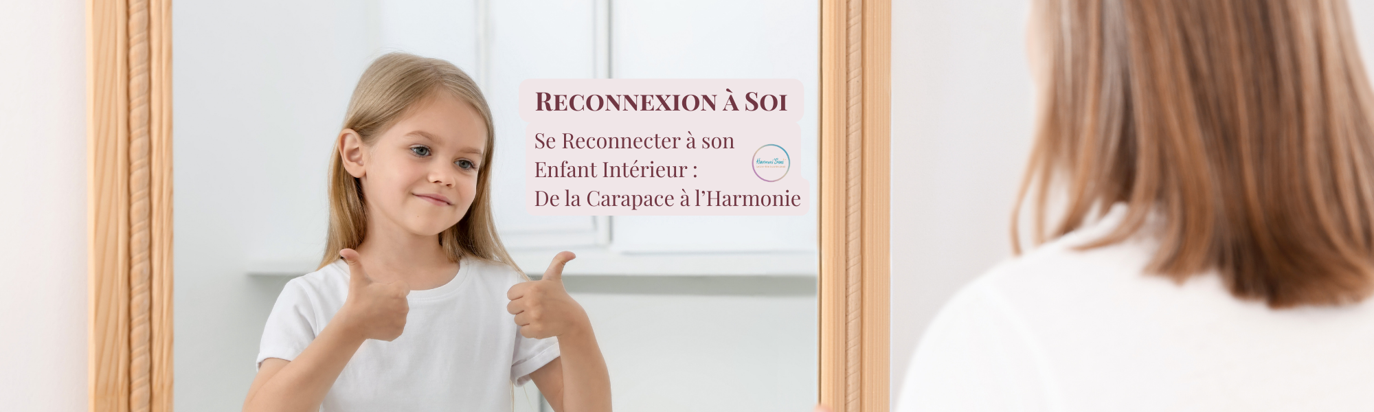 Femme hypersensible en paix illustrant la reconnexion à l'enfant intérieur pour retrouver son harmonie