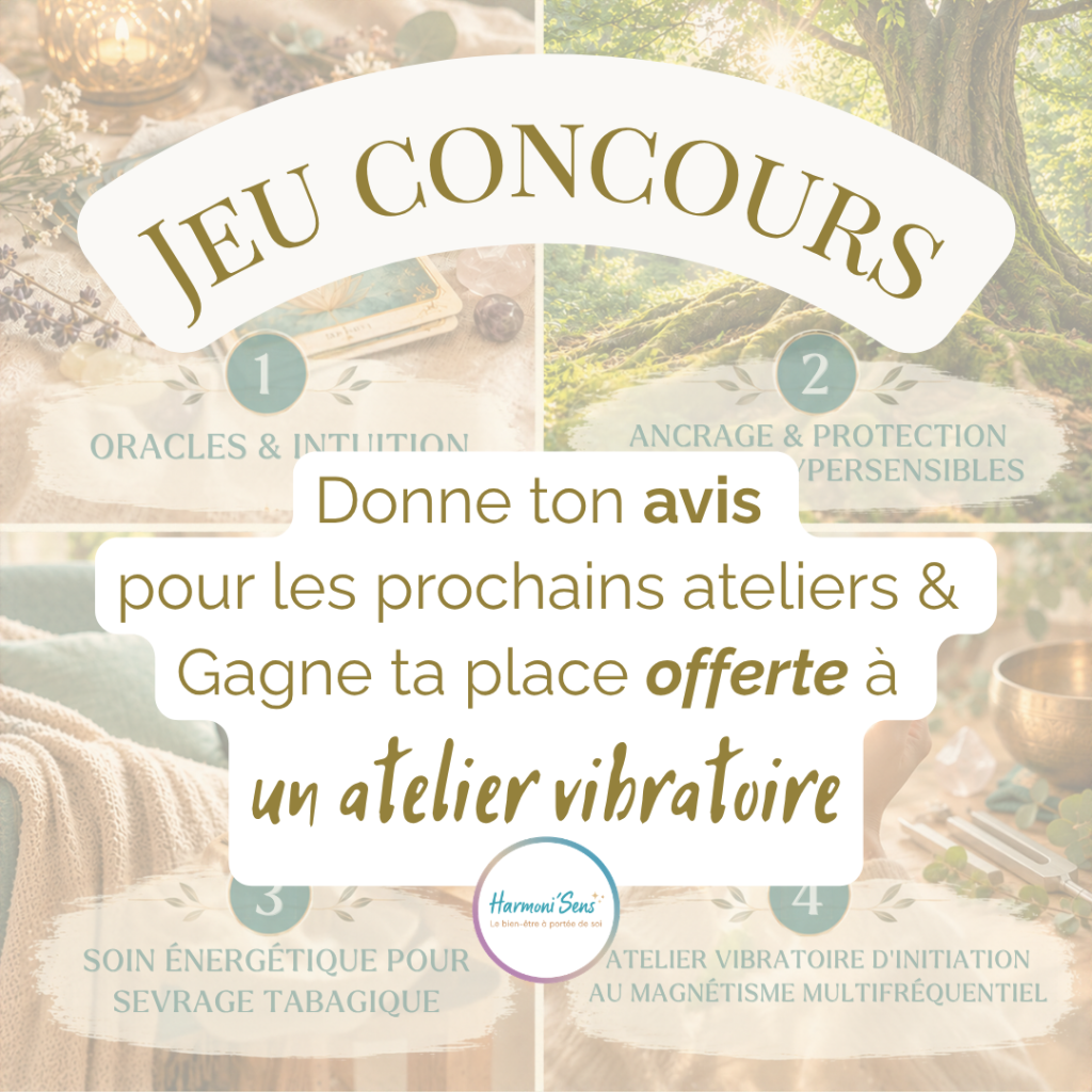 jeu concours: choisis ton prochain atelier